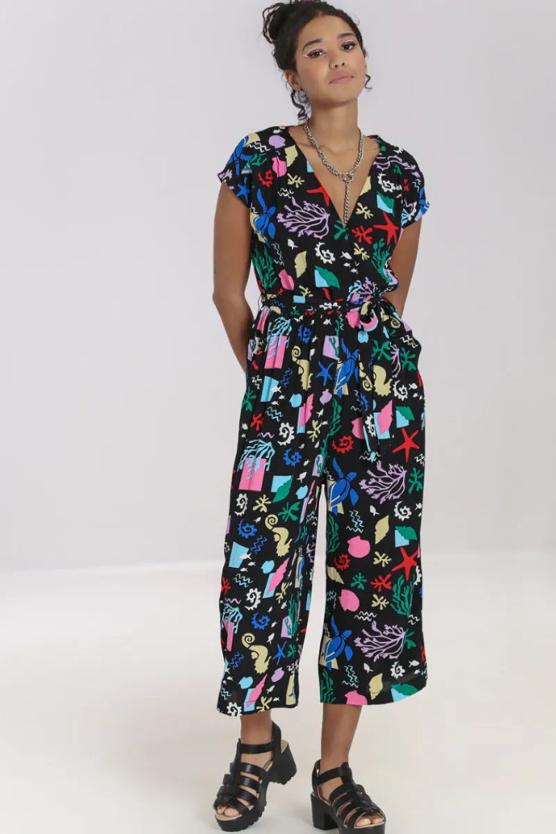 Hell Bunny Cora Jumpsuit Black Sale