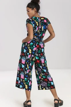 Hell Bunny Cora Jumpsuit Black Sale
