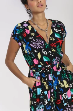 Hell Bunny Cora Jumpsuit Black Sale