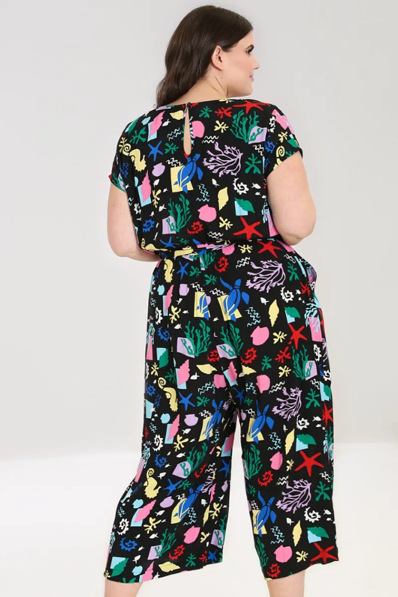 Hell Bunny Cora Jumpsuit Black Sale