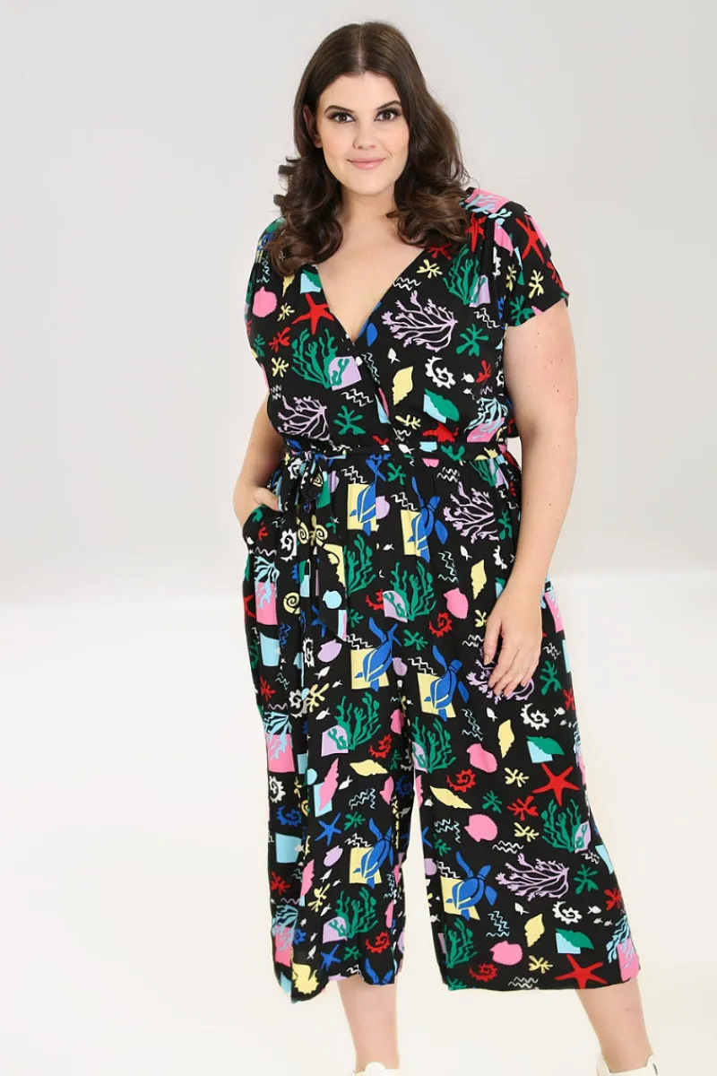 Hell Bunny Cora Jumpsuit Black Sale