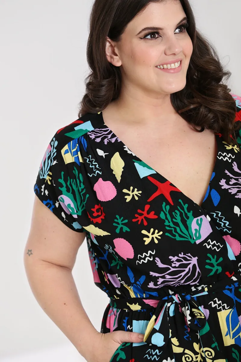 Hell Bunny Cora Jumpsuit Black Sale