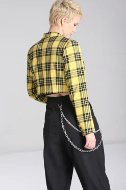 Hell Bunny Corey Blazer Yellow Sale