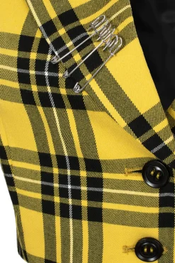 Hell Bunny Corey Blazer Yellow Sale