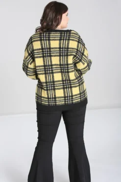 Hell Bunny Corey Cardigan Yellow Clearance