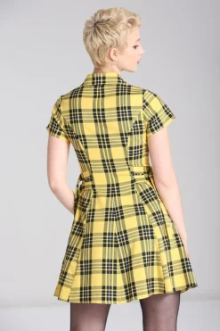 Hell Bunny Corey Dress Yellow Sale