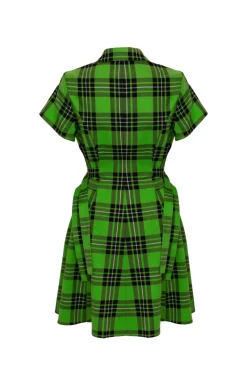 Hell Bunny Corey Dress Green New