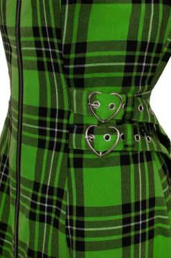 Hell Bunny Corey Dress Green New