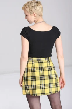 Hell Bunny Corey Skirt Yellow Discount