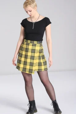 Hell Bunny Corey Skirt Yellow Discount