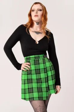 Hell Bunny Corey Skirt Green Online