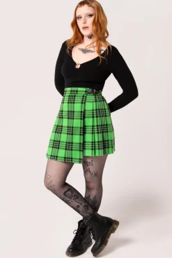 Hell Bunny Corey Skirt Green Online