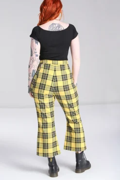 Hell Bunny Corey Trousers Yellow Online