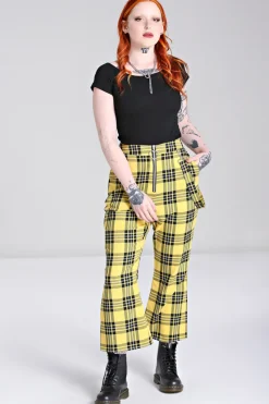 Hell Bunny Corey Trousers Yellow Online