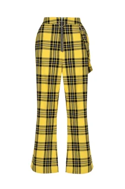 Hell Bunny Corey Trousers Yellow Online