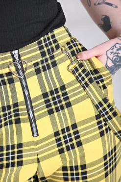 Hell Bunny Corey Trousers Yellow Online