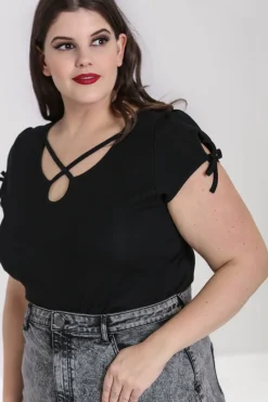 Hell Bunny Cristina Top Black Outlet