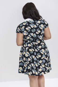 Hell Bunny Daisy Mini Dress Black Outlet