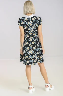Hell Bunny Daisy Mini Dress Black Outlet