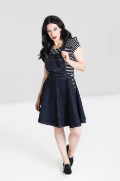 Hell Bunny Dakota Pinafore Dress Outlet