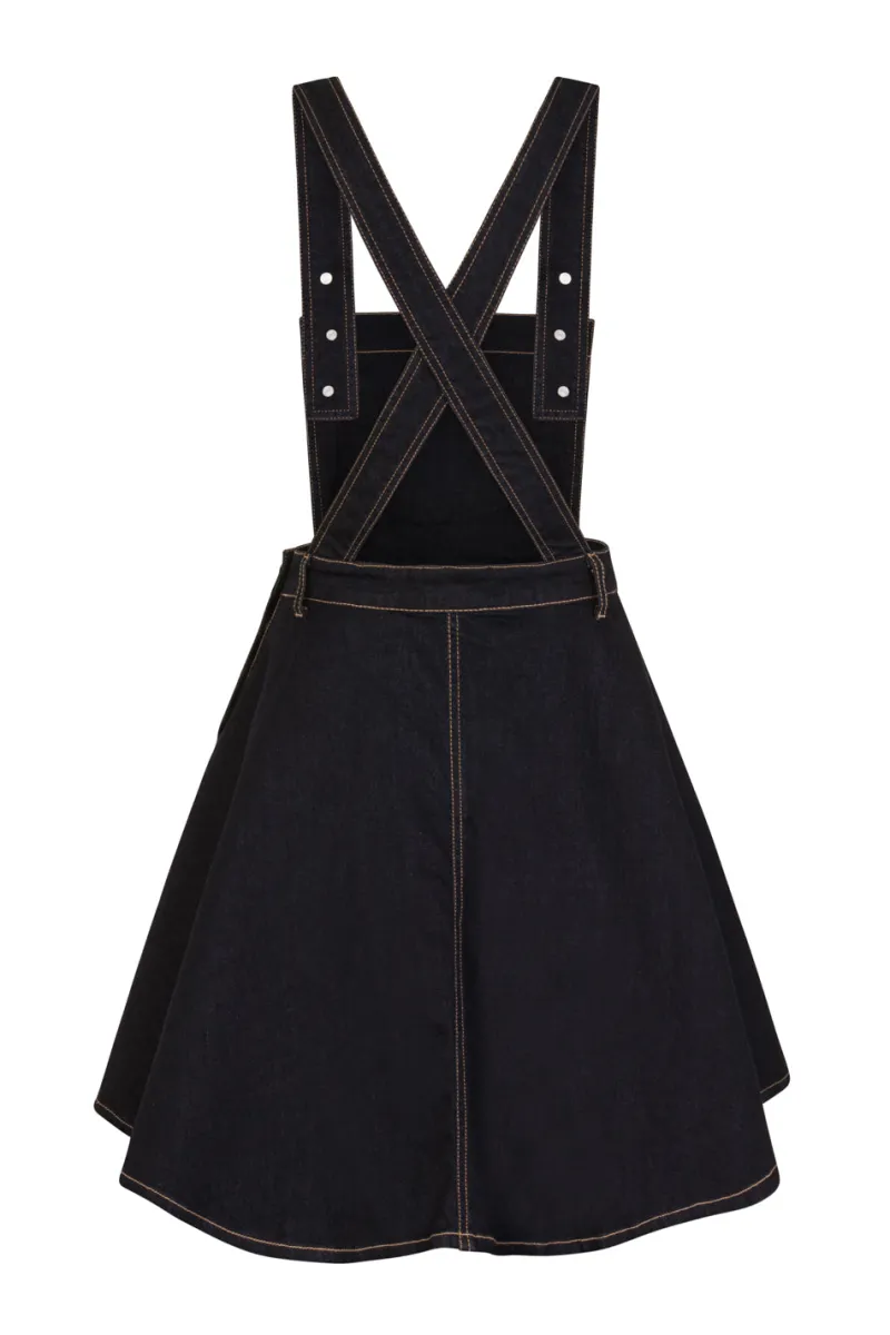 Hell Bunny Dakota Pinafore Dress Outlet