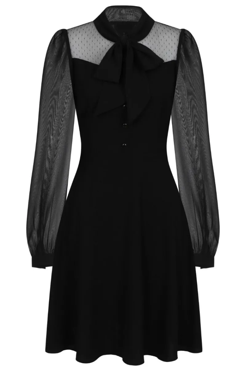 Hell Bunny Darcia Mid Dress Black New