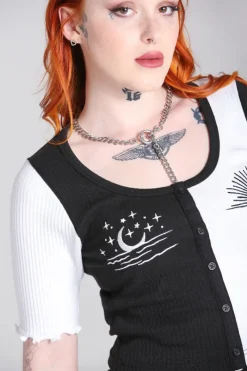 Hell Bunny Dark Light Top Black Clearance