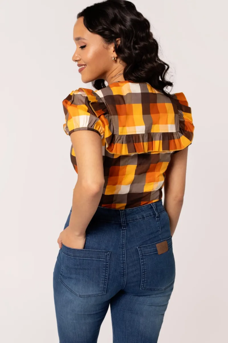 Hell Bunny Darlene Blouse Multi Sale