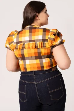 Hell Bunny Darlene Blouse Multi Sale