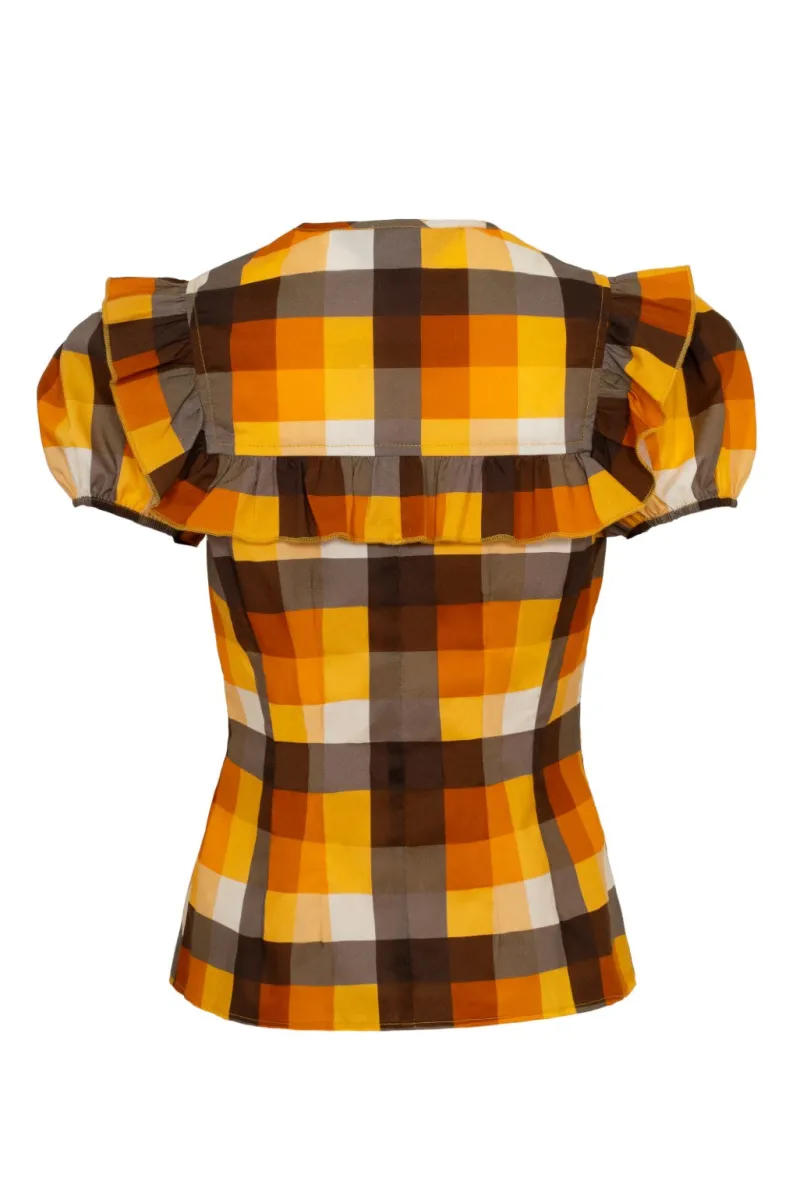 Hell Bunny Darlene Blouse Multi Sale