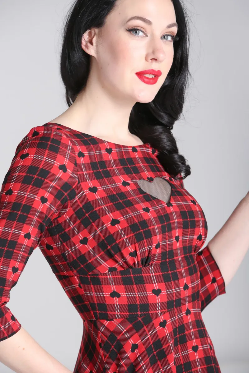 Hell Bunny Date Night Midi Dress Red Online