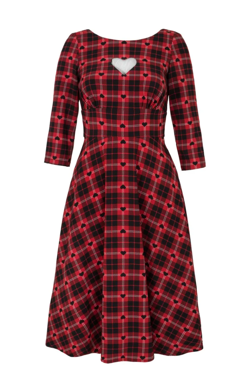 Hell Bunny Date Night Midi Dress Red Online