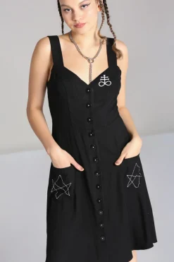 Hell Bunny Destroya Knee Dress Black Online