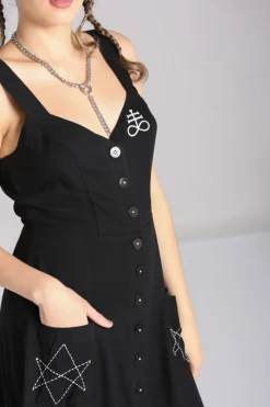 Hell Bunny Destroya Knee Dress Black Online