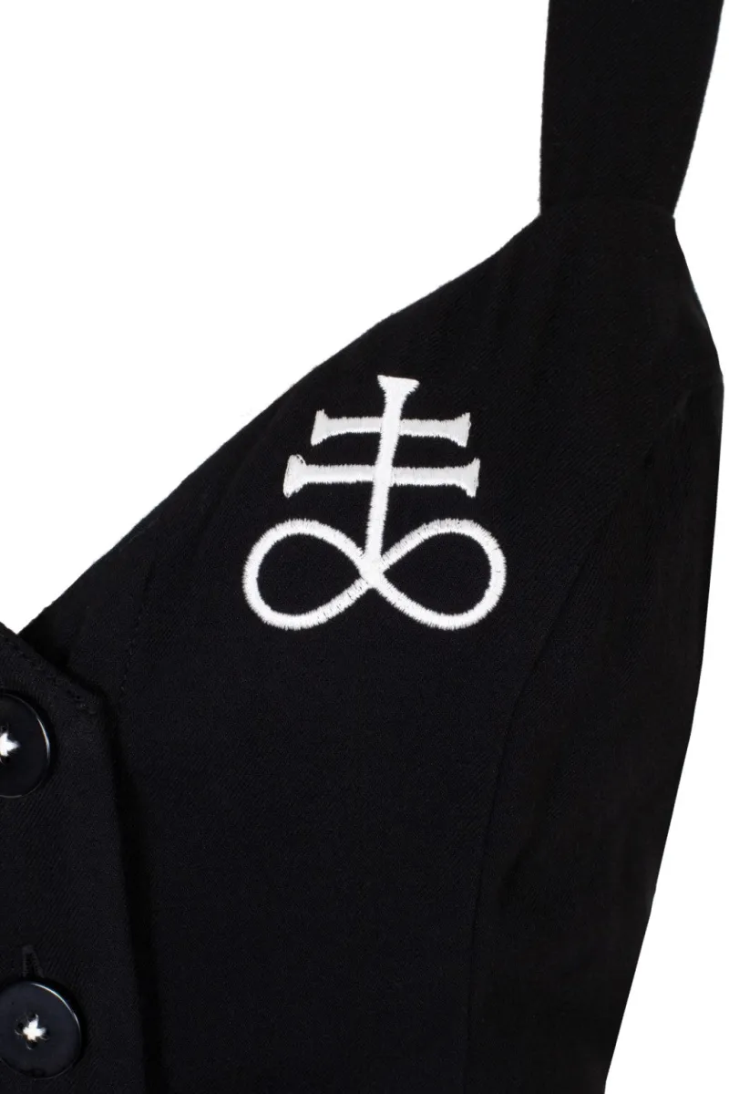 Hell Bunny Destroya Knee Dress Black Online