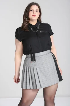 Hell Bunny Destroya Shirt Black