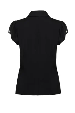 Hell Bunny Destroya Shirt Black