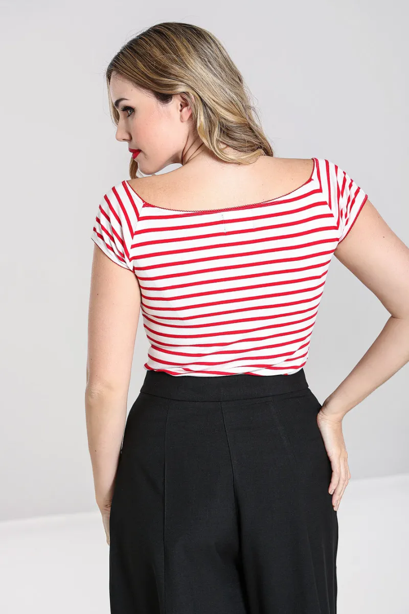 Hell Bunny Dolly Top - New - Sale New