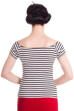 Hell Bunny Dolly Top A Black New