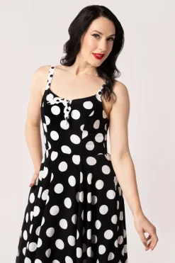 Hell Bunny Dolores Dress Black New