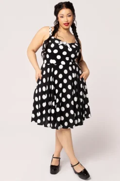 Hell Bunny Dolores Dress Black New