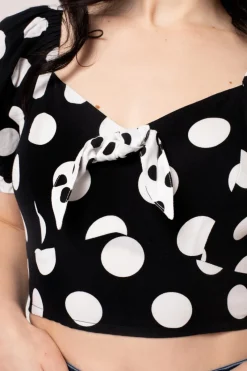 Hell Bunny Dolores Top Black New