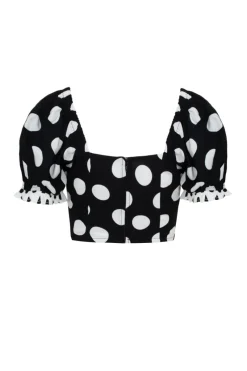 Hell Bunny Dolores Top Black New