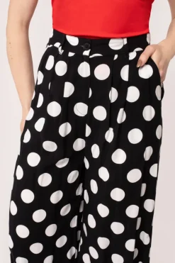 Hell Bunny Dolores Trousers Black Discount