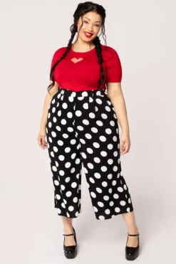 Hell Bunny Dolores Trousers Black Discount