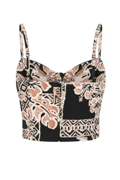 Hell Bunny Dominique Crop Top Black Hot