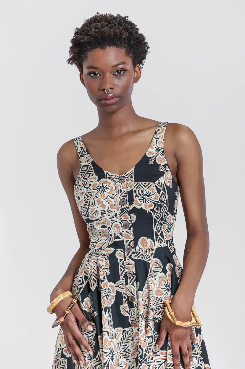 Hell Bunny Dominique 50's Dress Black Outlet