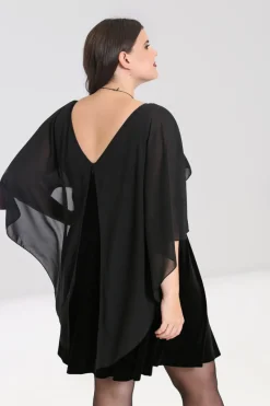 Hell Bunny Draco Mini Dress Black Clearance