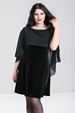 Hell Bunny Draco Mini Dress Black Clearance