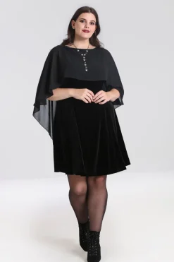 Hell Bunny Draco Mini Dress Black Clearance